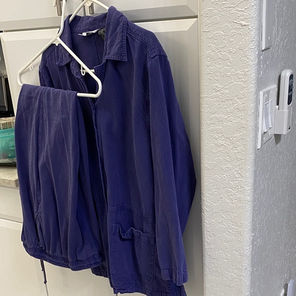 Dress Barn Deep Purple Jacket and Pants - Picture 1 of 4